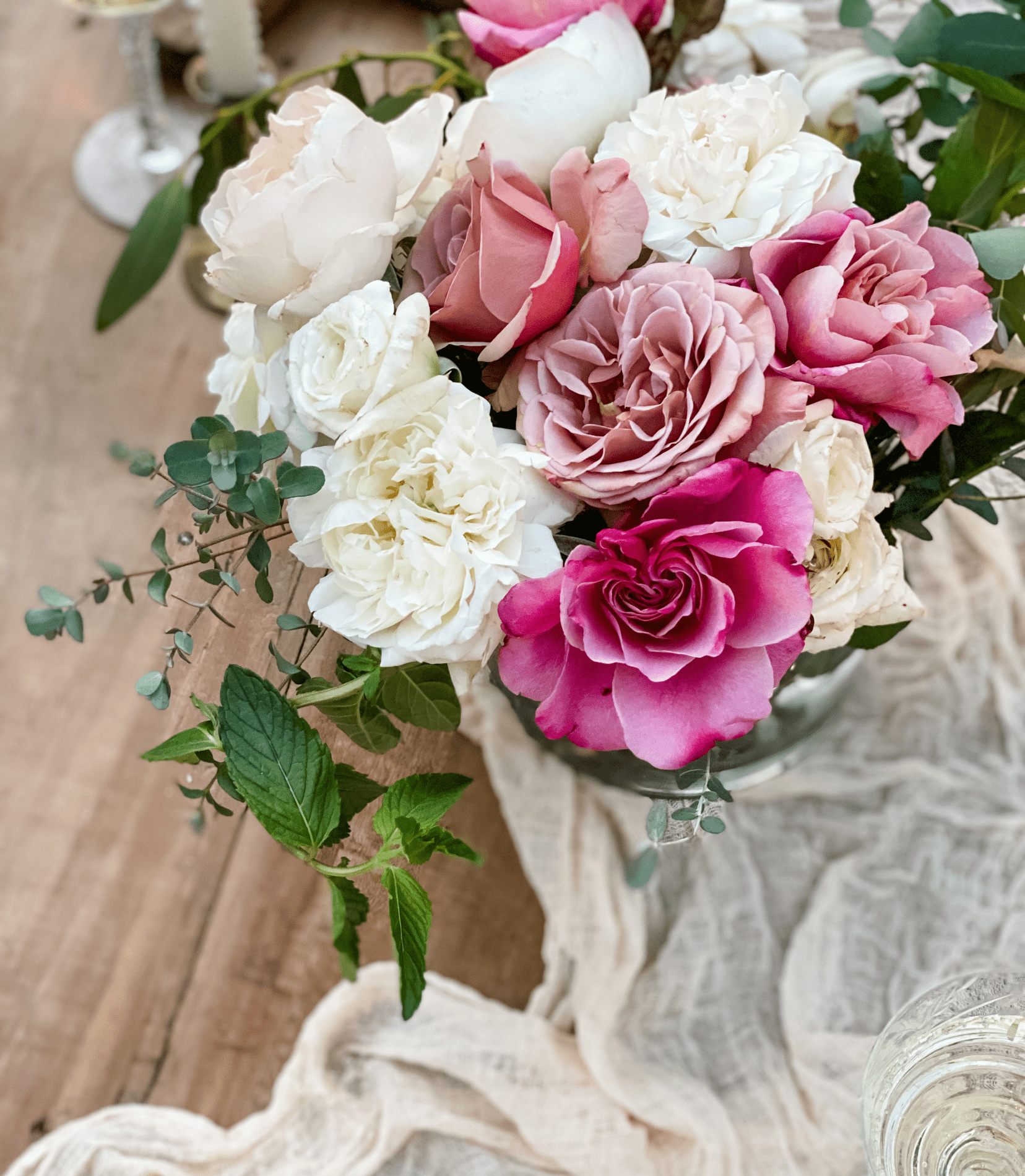 Rose Centerpieces & Bouquets for the Perfect Tablescape - Grace Rose Farm