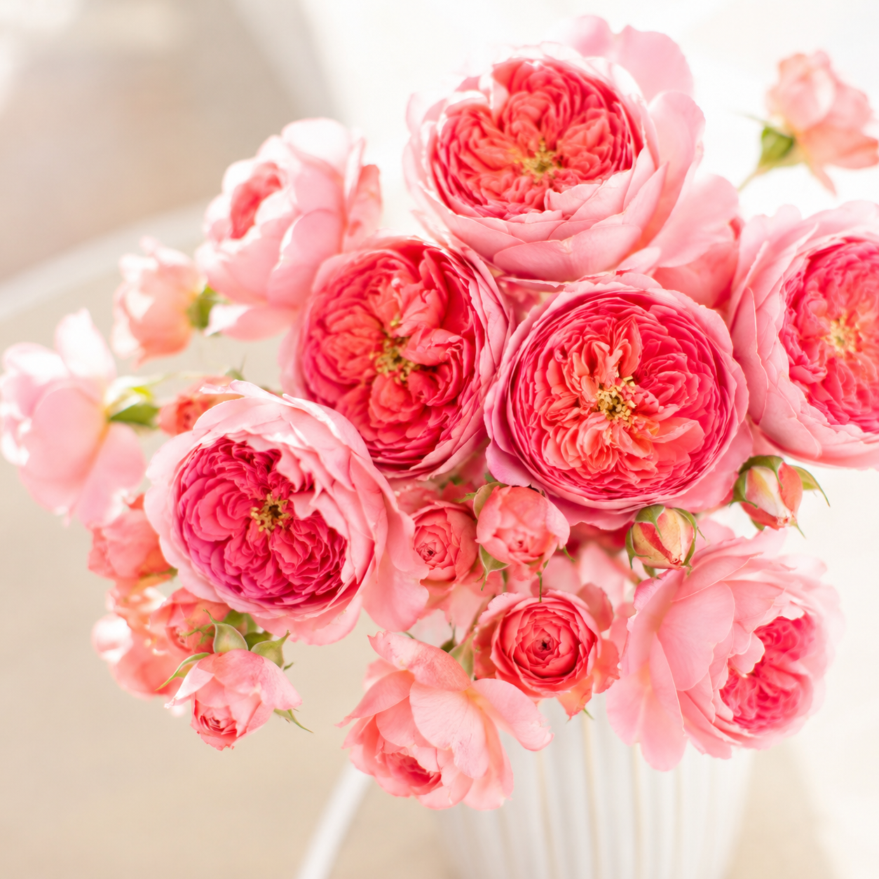 Summer Fireworks Potted Rose Bush