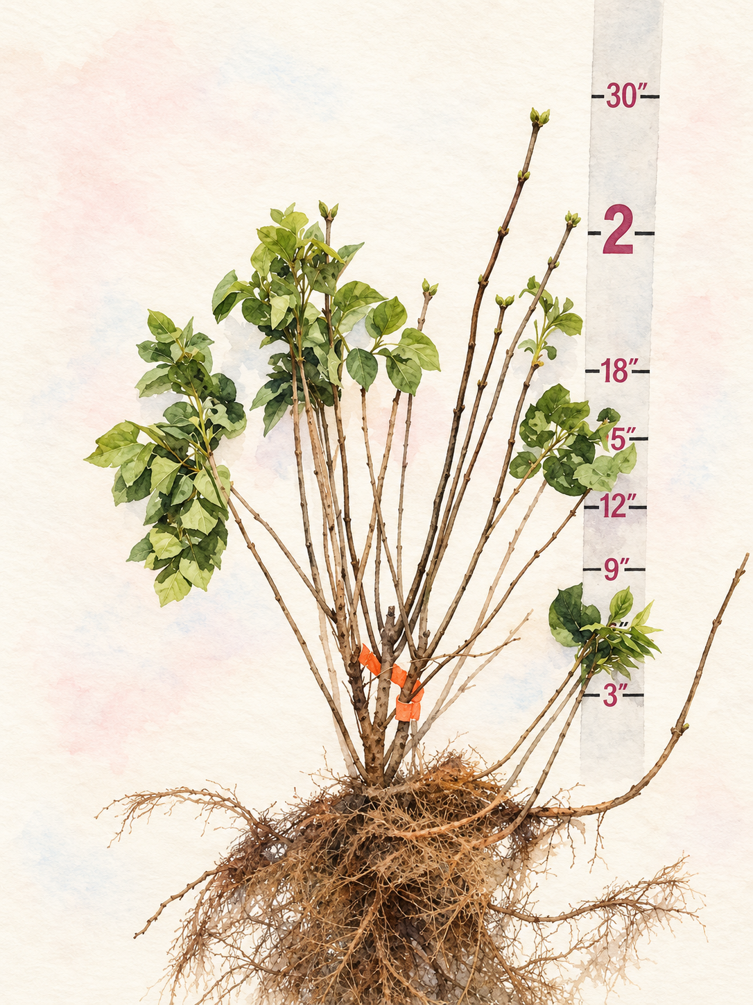 Common White Bare Root Lilac Bush
