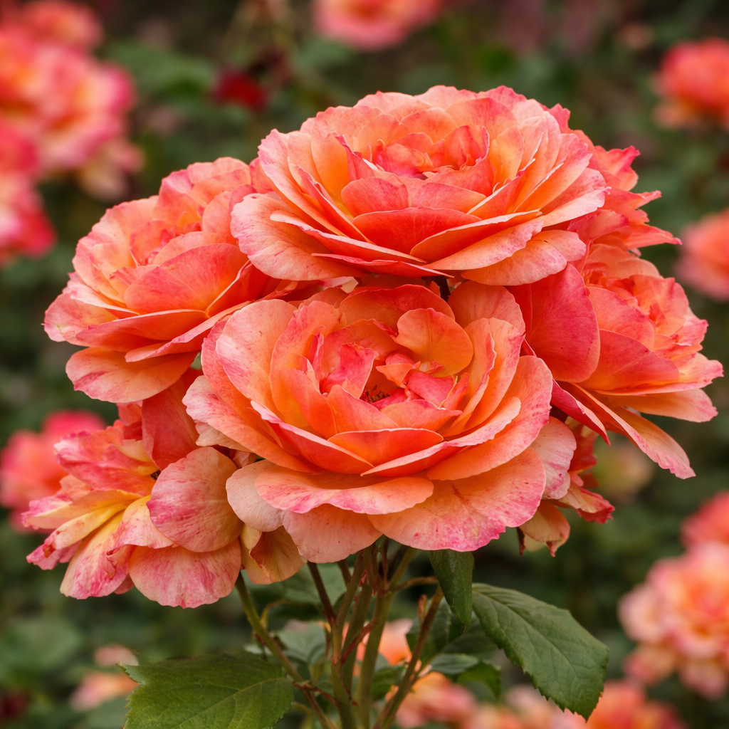 About Face Potted Rose Bush | Orange Reverse Rose Bush