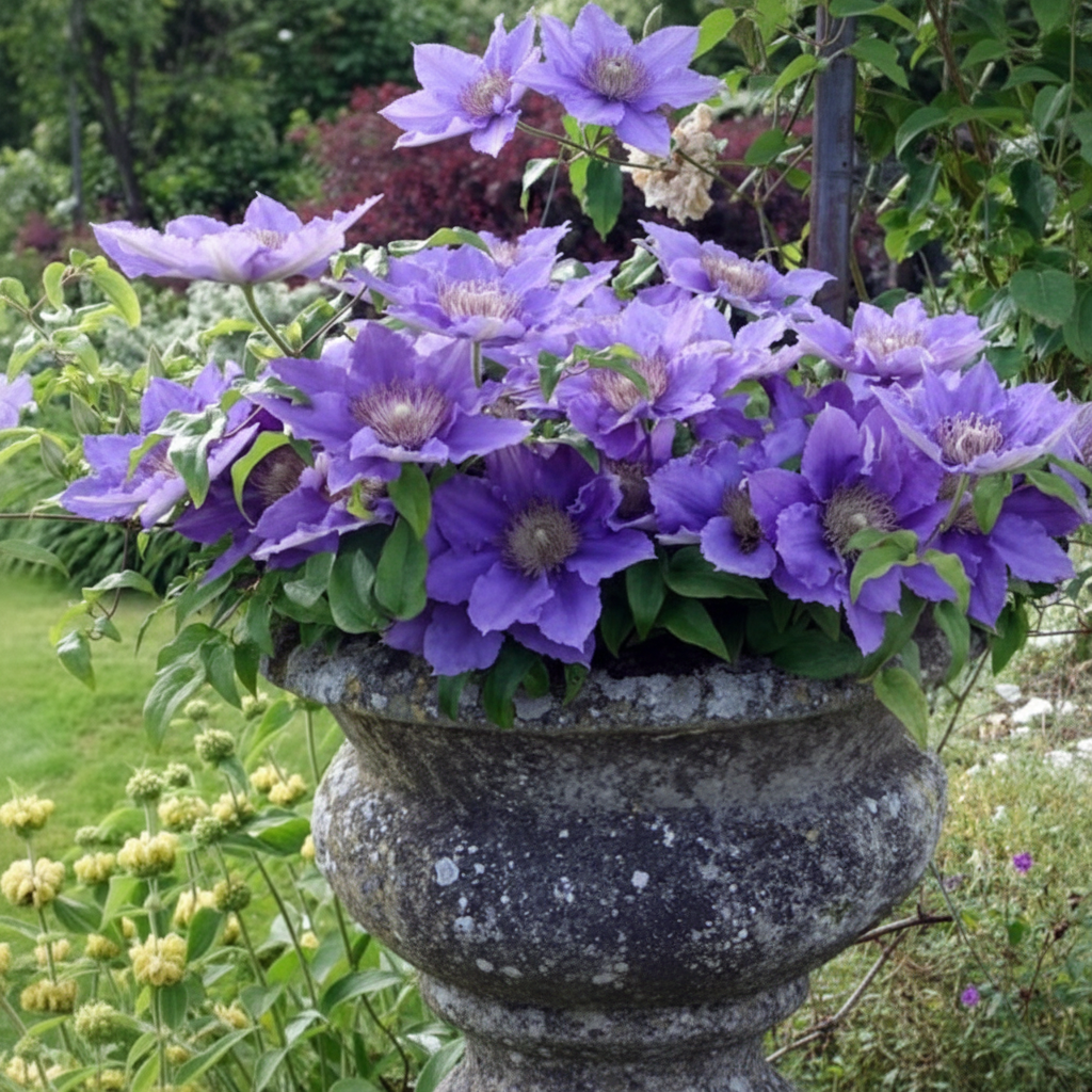 Clematis Raymond Evison® Tudor Patio® Bijou™ Potted Clematis Plant