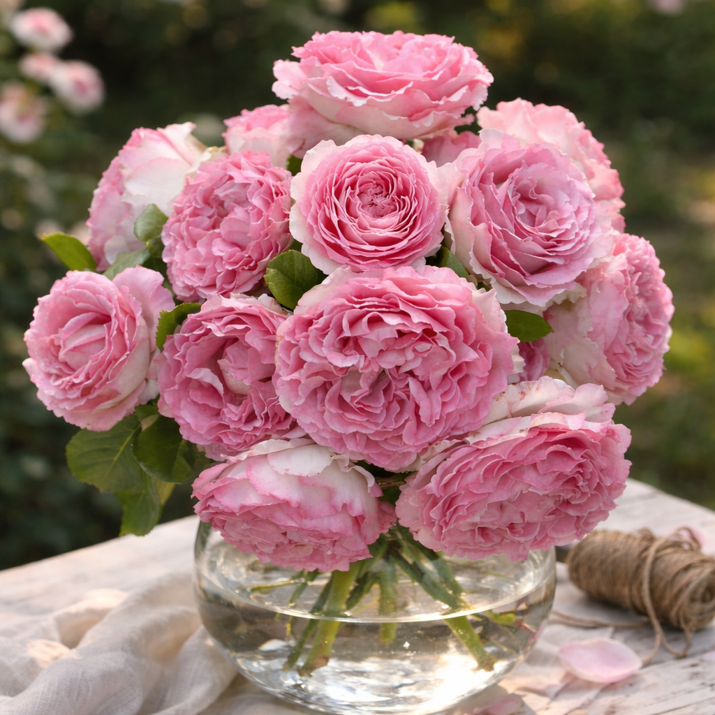 Han Xian Potted Rose Bush | Live Own-Root Rose Plant | Grace Rose Farm