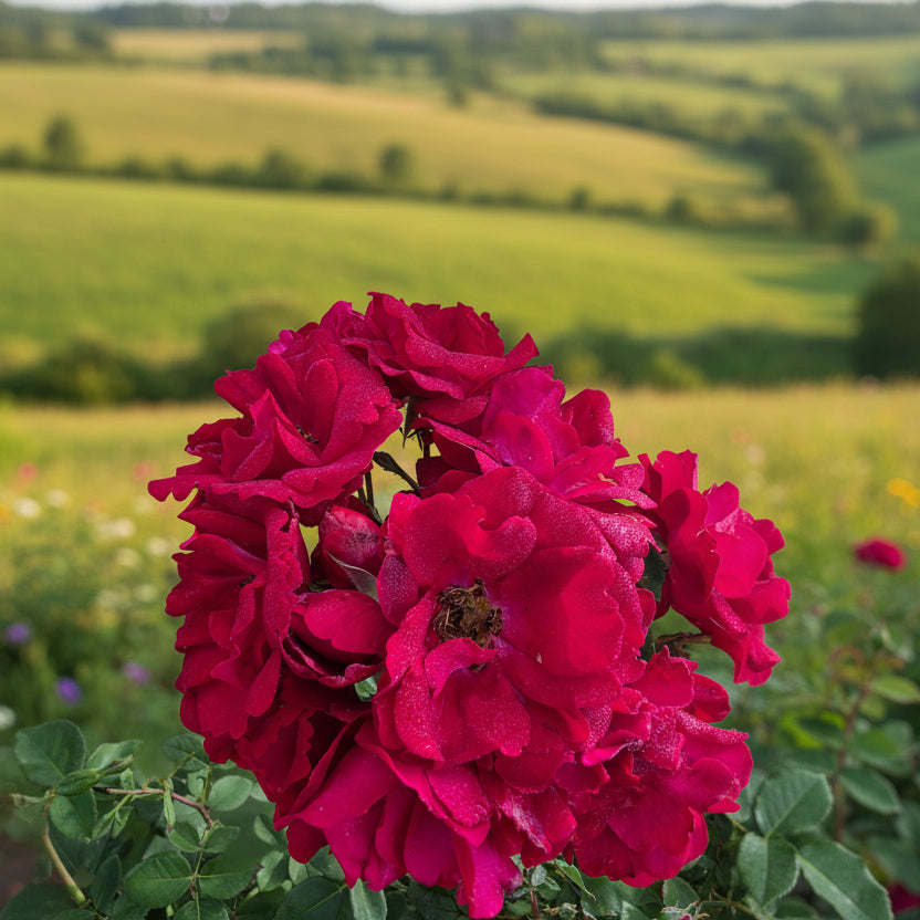 Nicolas Rose | Red Orange Floribunda | Grace Rose Farm