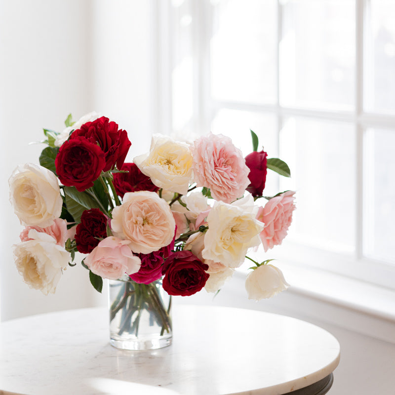 Addison Bouquet | Blush Garden Rose Bouquet | Grace Rose Farm