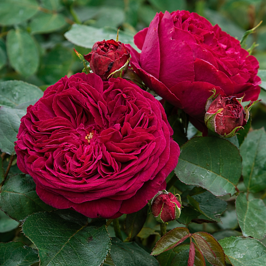 David Austin Falstaff Rose Bush - Thumbnail 3