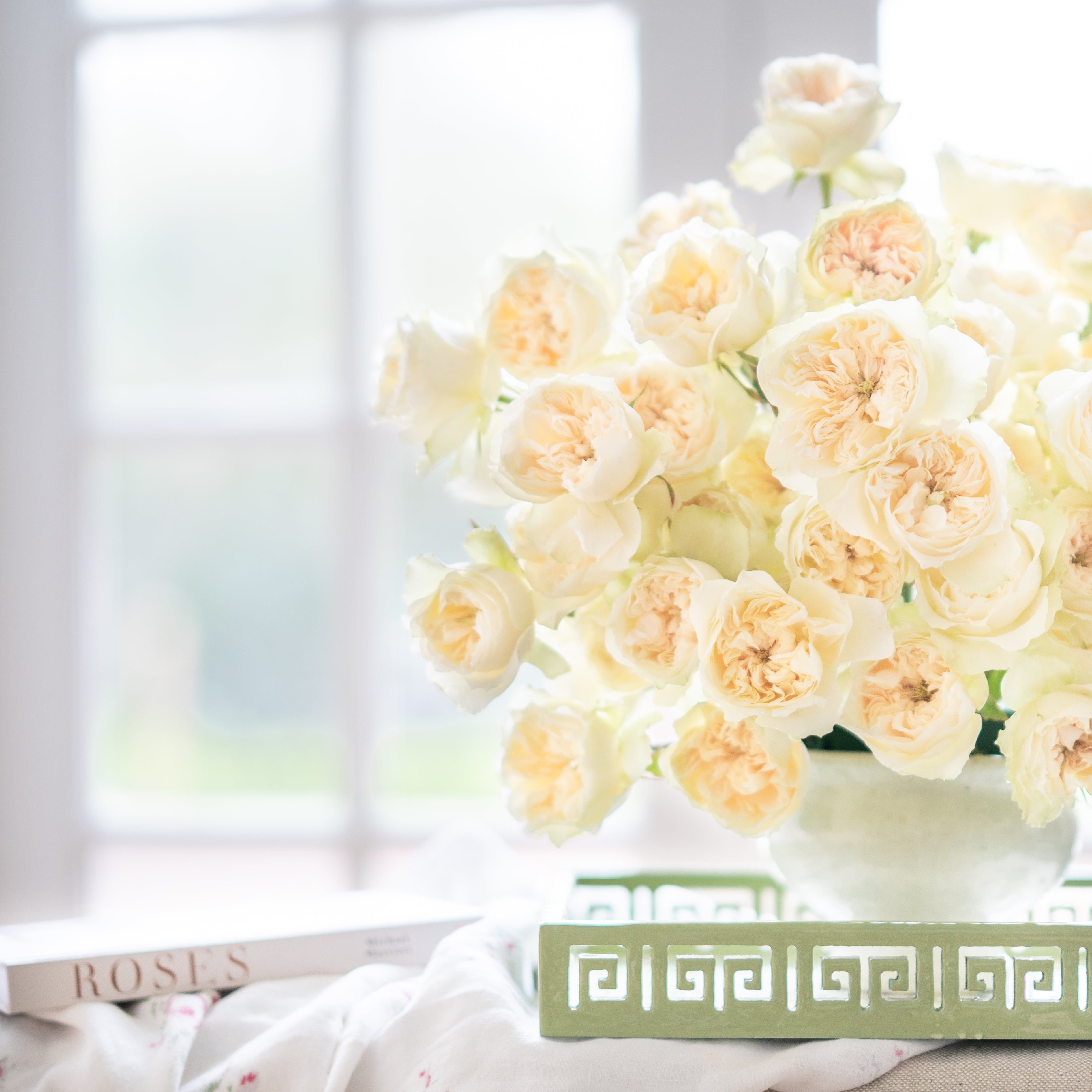 Enid Bouquet | David Austin Pink Rose Bouquet | Grace Rose Farm