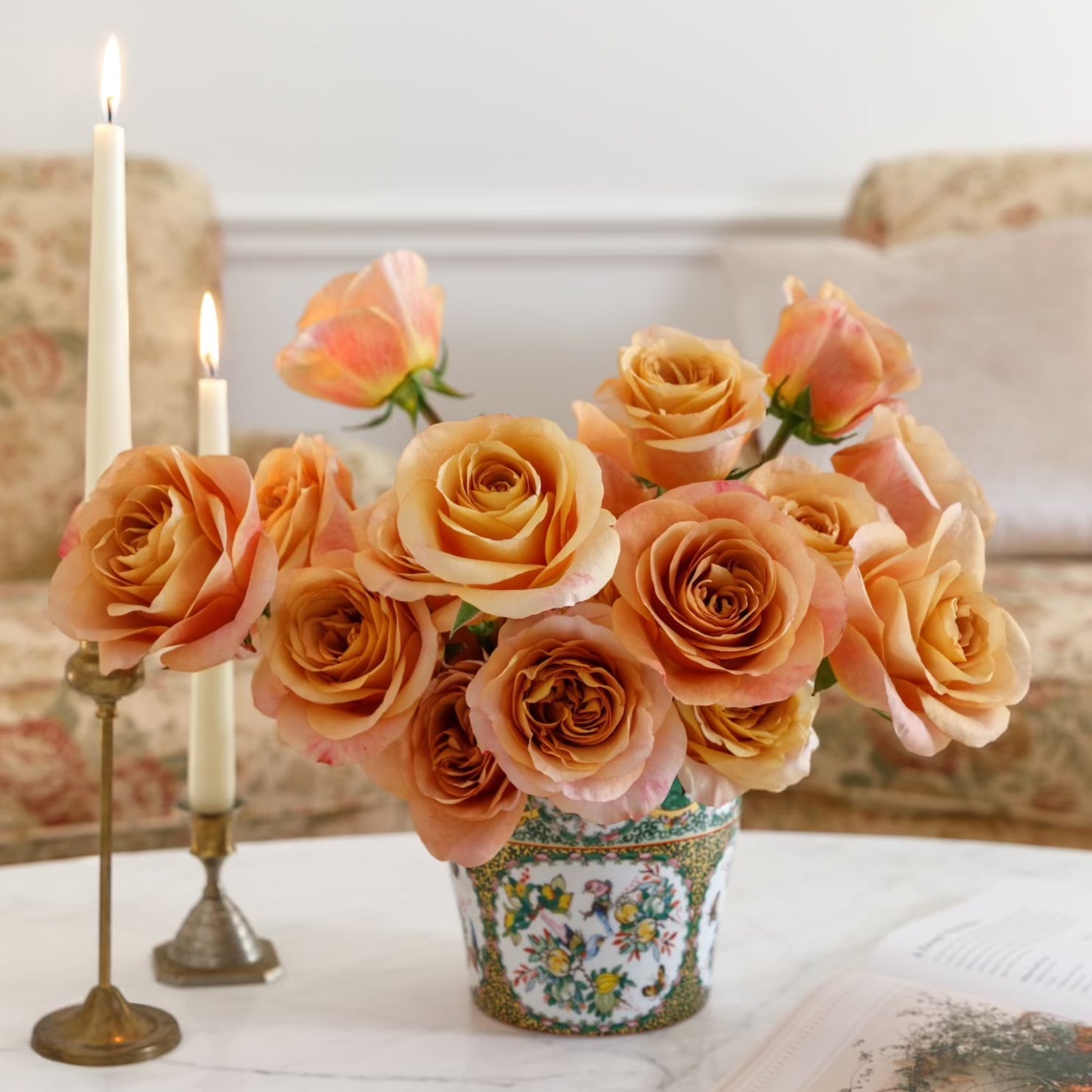 Golden Mustard Bouquet | Golden Mustard Rose Bouquet | Grace Rose Farm