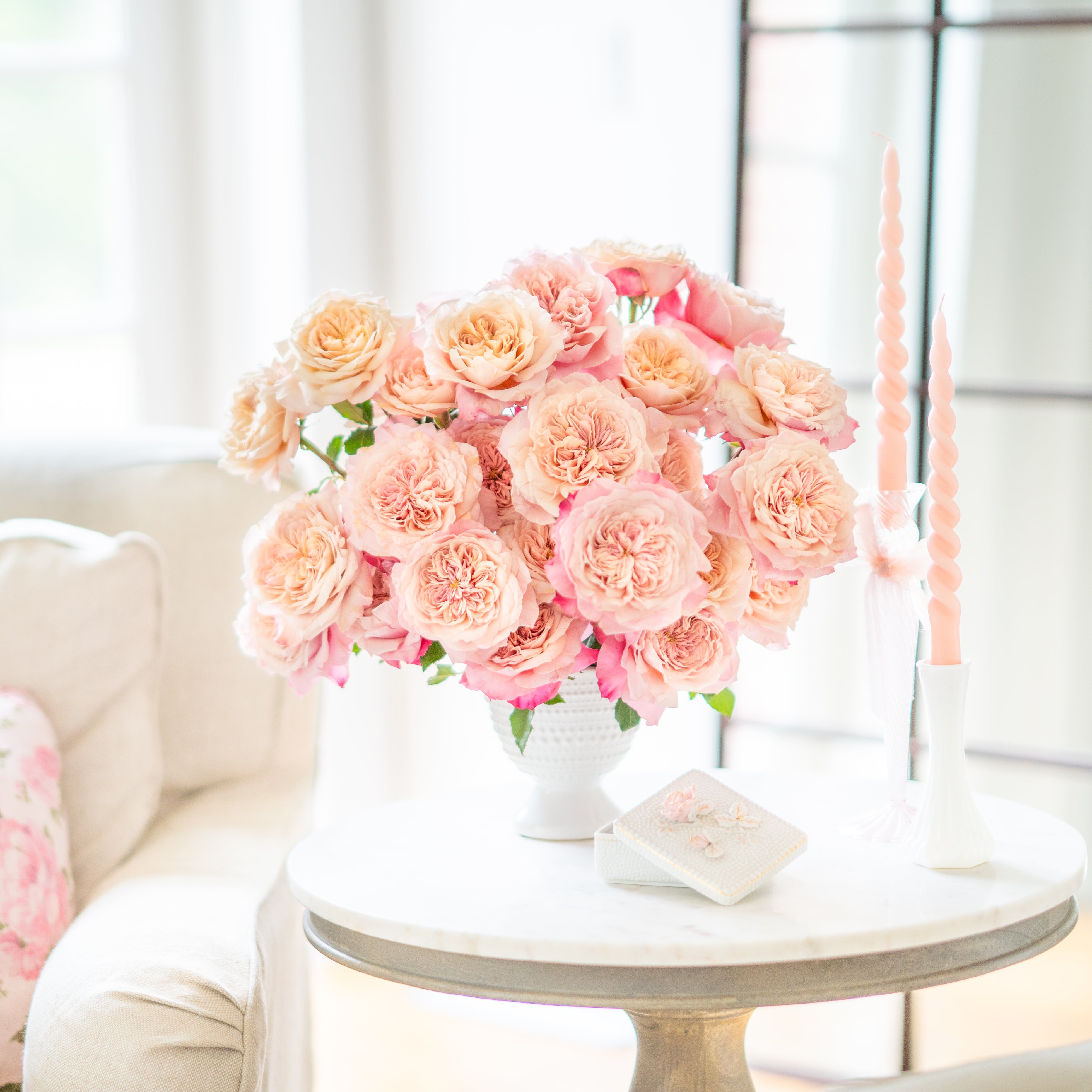 Miyabi Cha Bouquet | Brown Garden Rose Bouquet | Grace Rose Farm