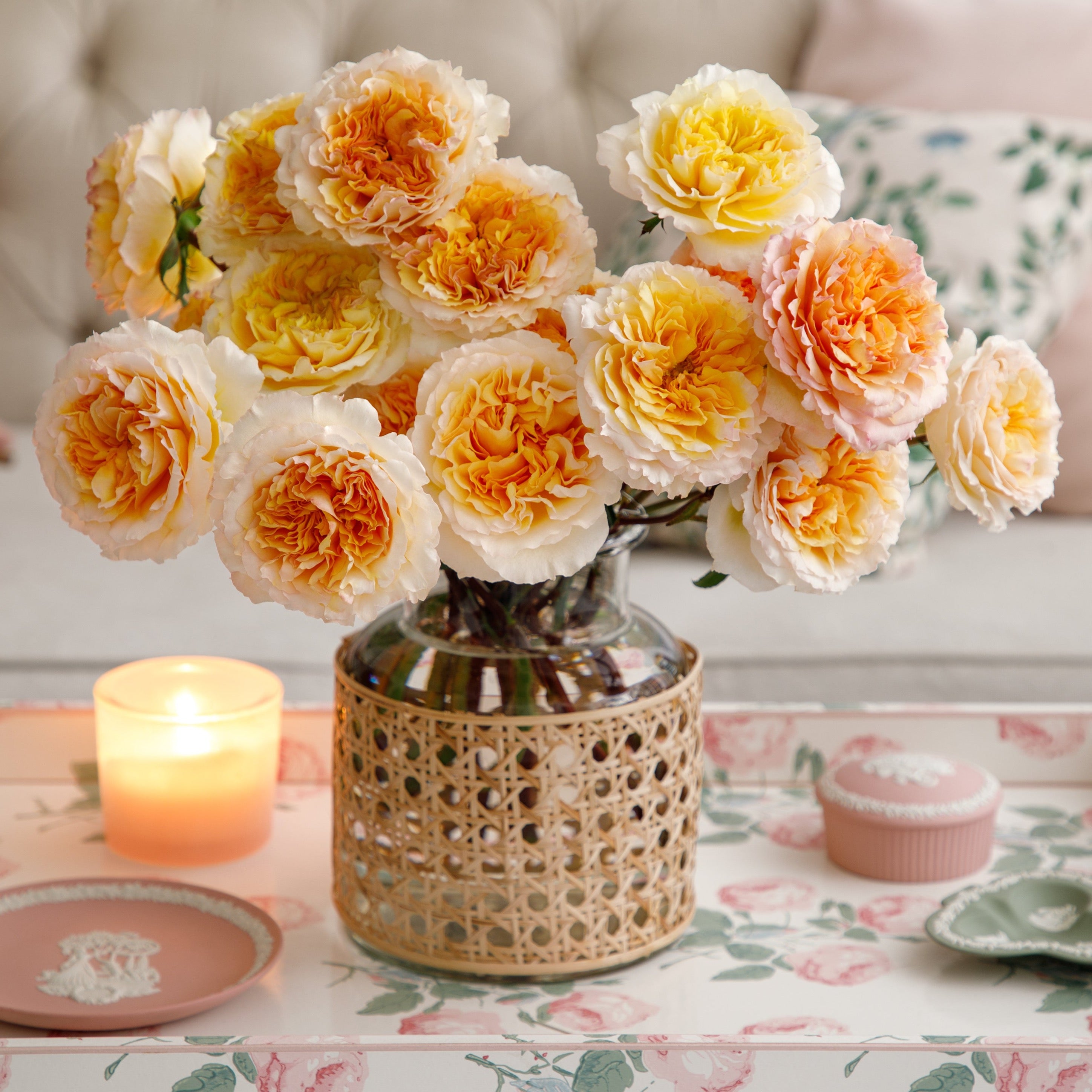 希少　DAローズ　ベアトリス Beatrice Bouquet | Yellow David Austin Bouquet | Grace Rose Farm