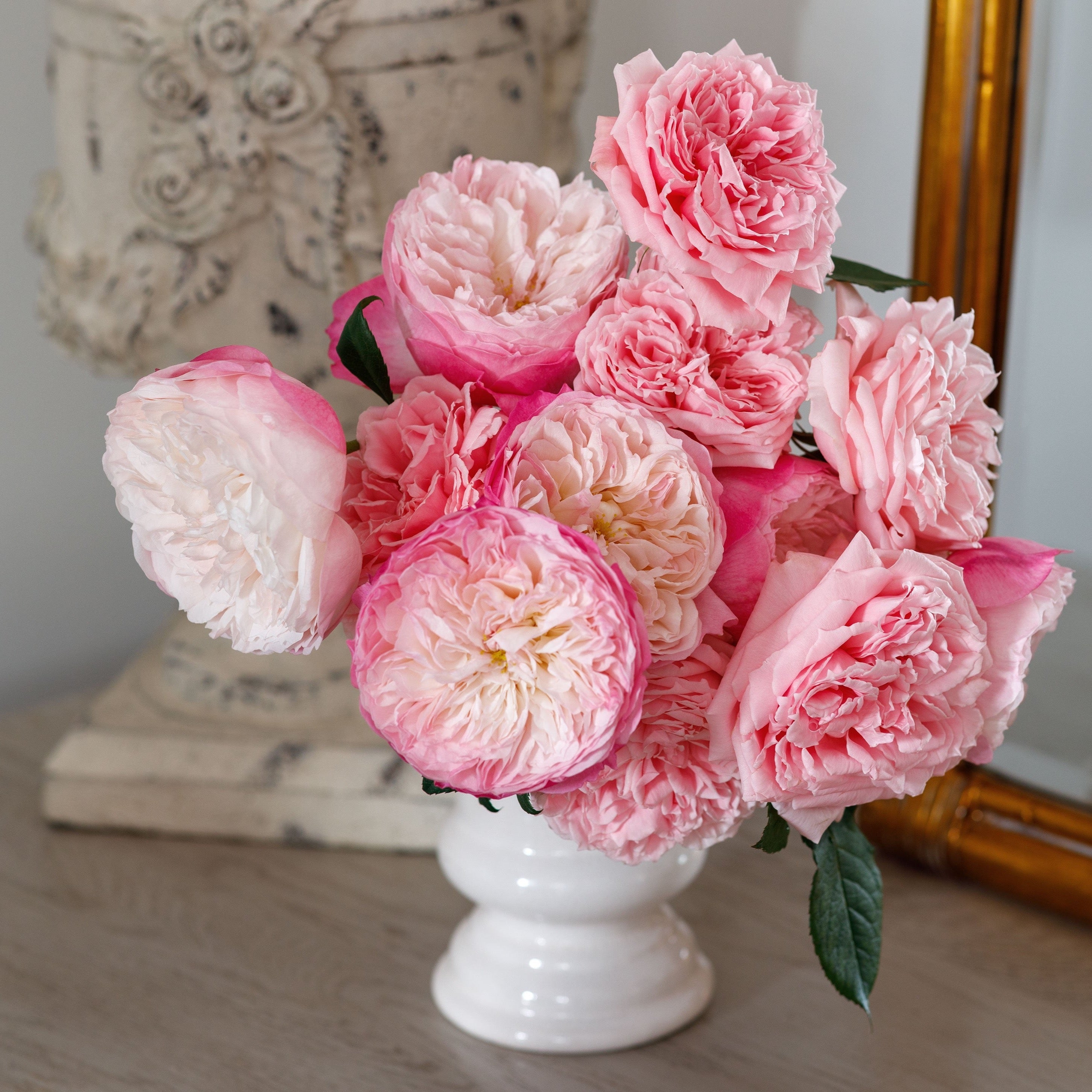 Madeline Bouquet | Blush Garden Rose Bouquet | Grace Rose Farm