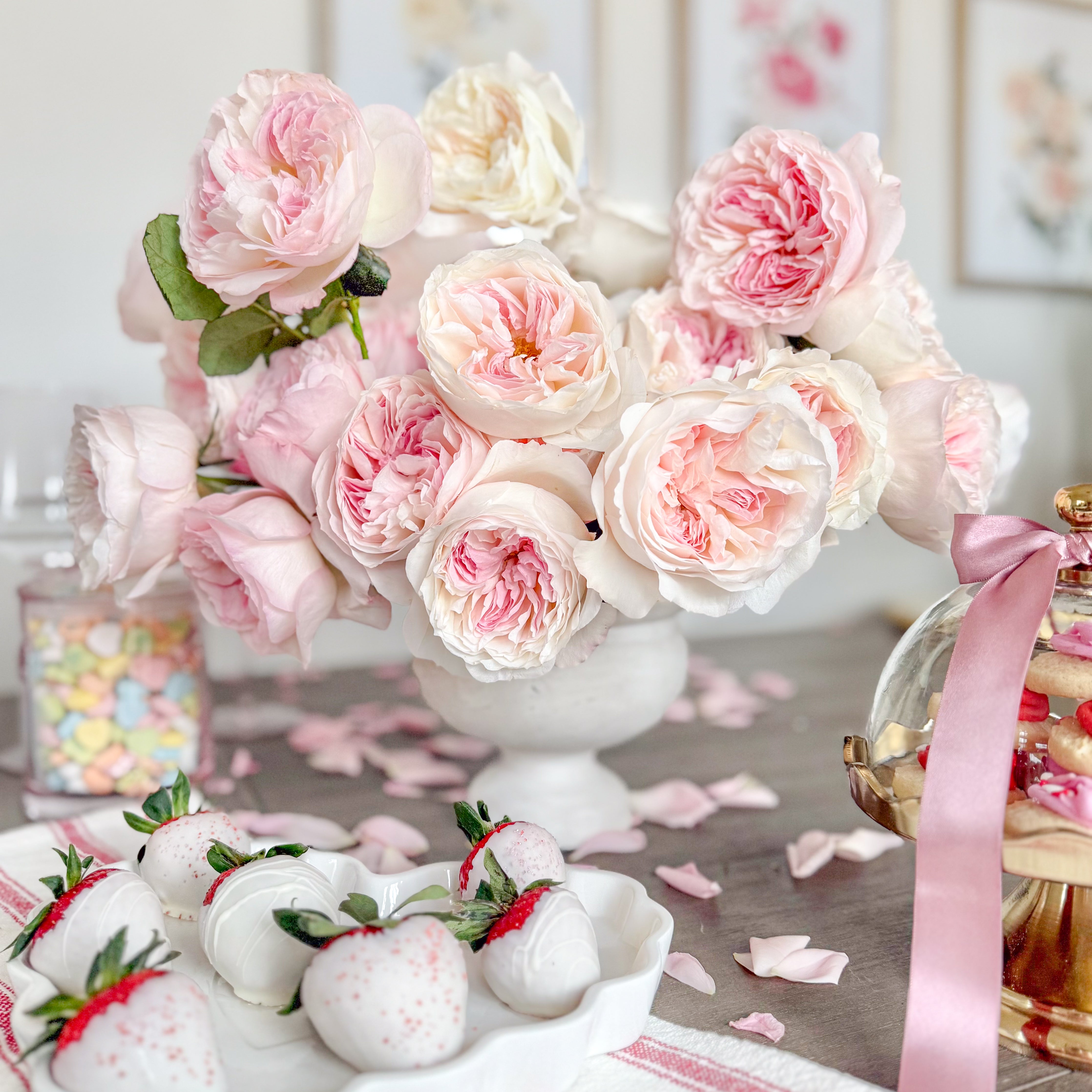 Pink Vanilla Marshmallow Valentine's Day Bouquet