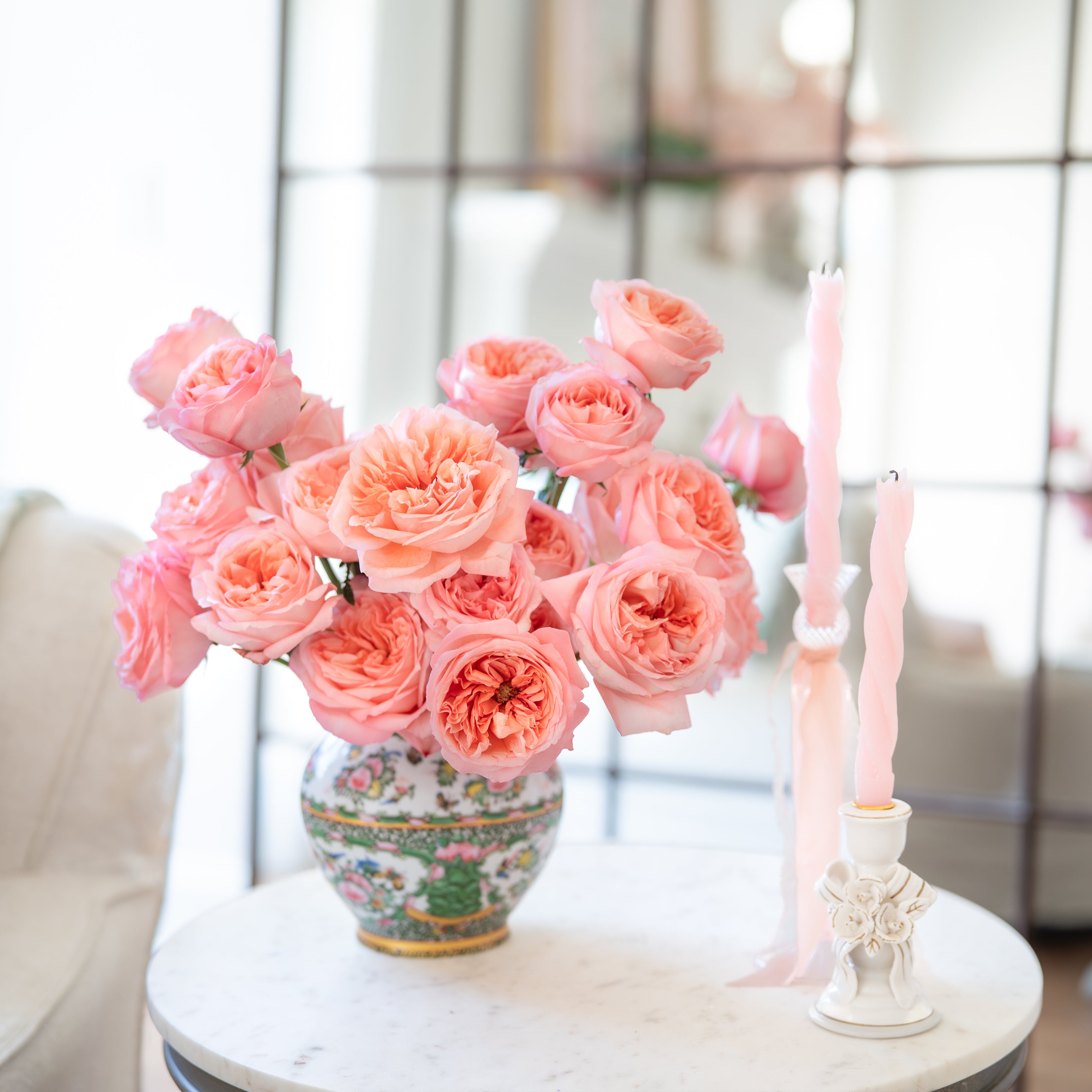 Pink X-Pression Bouquet | Coral Pink Rose Bouquet | Grace Rose Farm