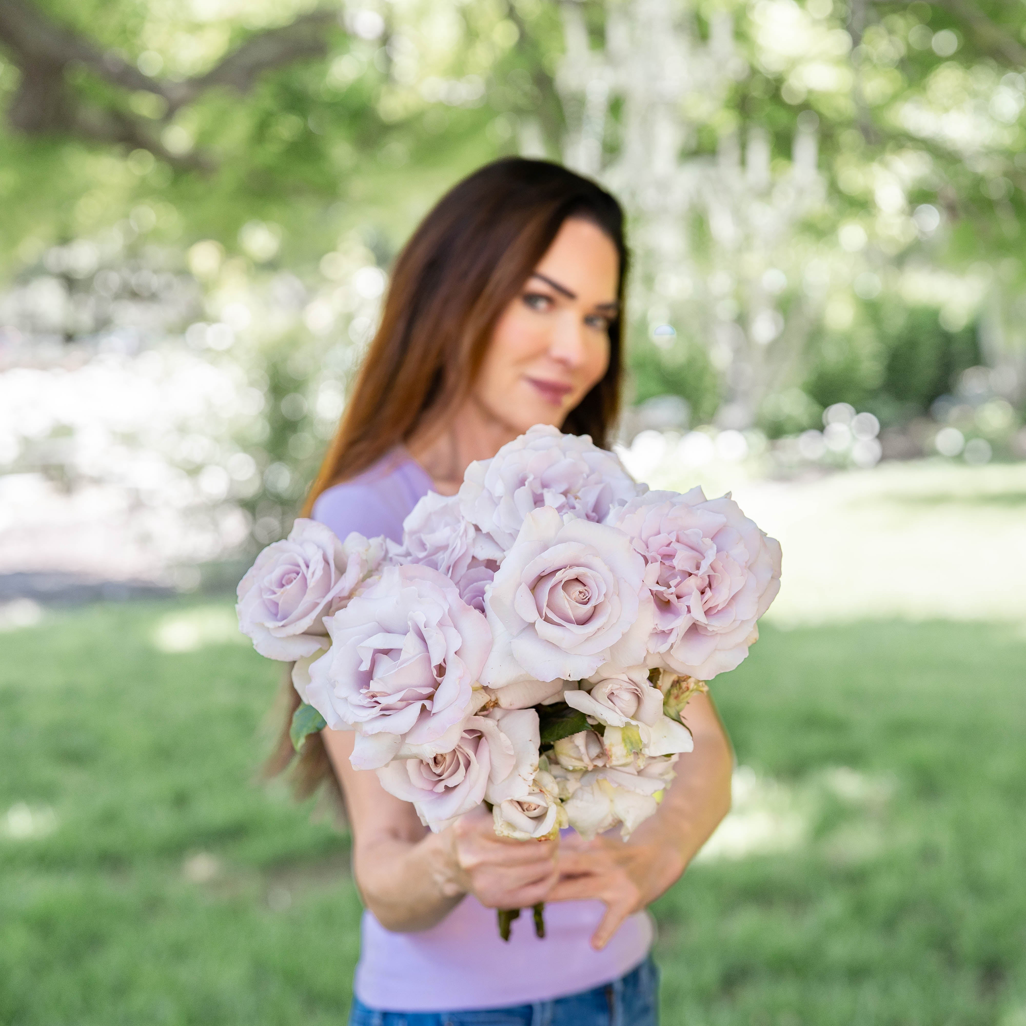Stainless Steel Rose | Silver Lavender Hybrid Tea | Grace Rose Farm